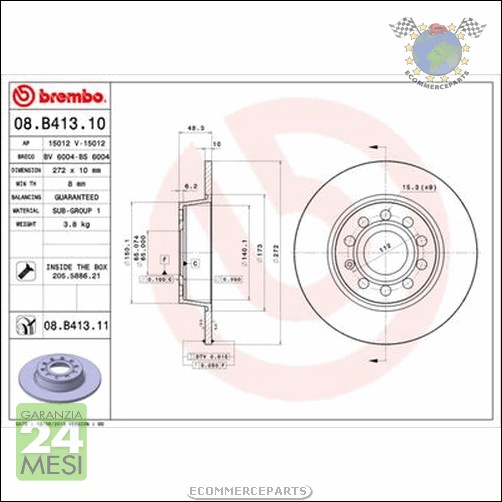 Kit Dischi e Pastiglie Ant+Post Brembo per CUPRA FORMENTOR rb0 bi1