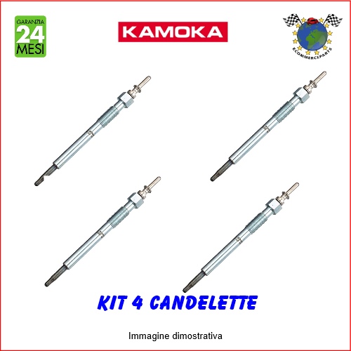 Kit 4 candelette Kamoka per BMW X3 E83 2.0 5 E61 520 E60 3 E92 320 E91 318 E90 E