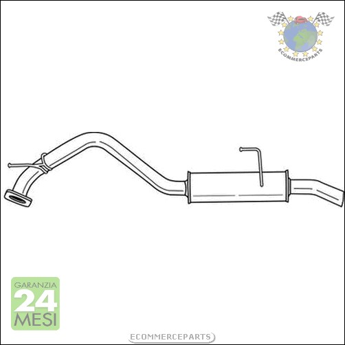 Silenziatore Marmitta Posteriore Sigam per OPEL FRONTERA B b2a